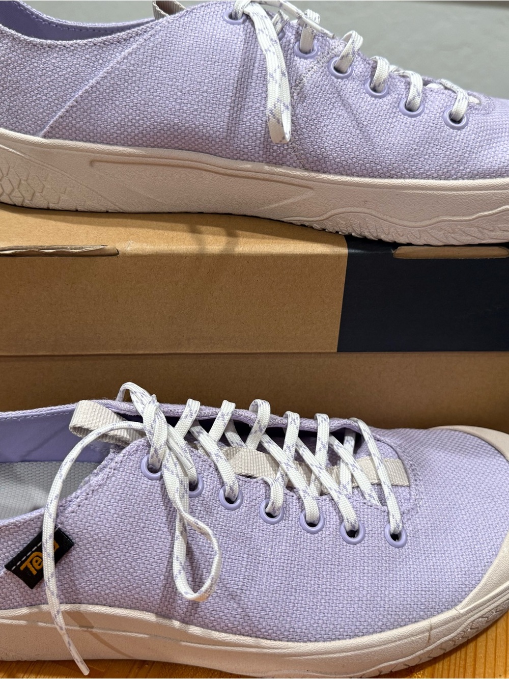 Teva Casual Lavender Canvas Unisex Sneakers - Breathable Low-Top Shoe